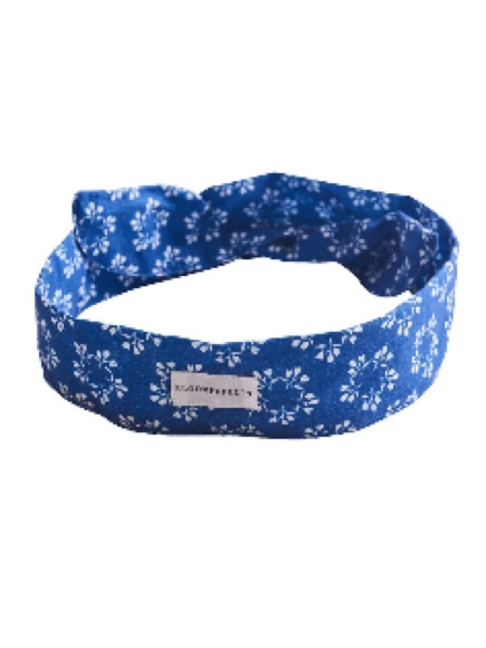 Blue Floral Twisted Headband for Women